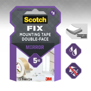 Lipni juostelė vidaus darbams 3M SCOTCH 19 mm x 1,5 m, dvipusė - Image 1