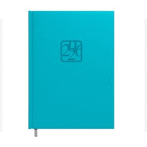 Darbo knyga - kalendorius TIMER 2026 m, A5, minkštas viršelis, turkio sp. - Image 1