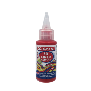 Akrilinis 3D laineris, 50 ml, šv. raudona sp.