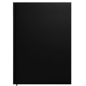 Darbo knyga - kalendorius TIMER Futura VIP, A4, juoda sp. - Image 1