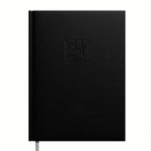 Darbo knyga - kalendorius TIMER Kancler Day, 140 x 190 mm, juoda sp. - Image 1