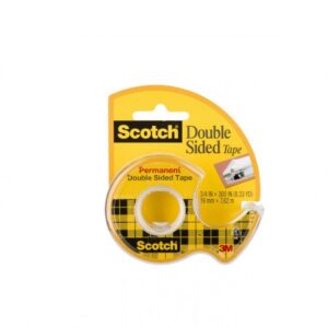 Lipni juostelė 3M SCOTCH 12 mm x 6,3 m, dvipusė, su nupjovėju - Image 1