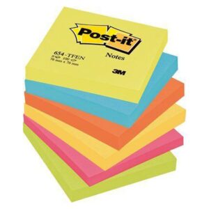 Lipnūs lapeliai 3M POST-IT Energija 76 x 76 mm, pakuotė
