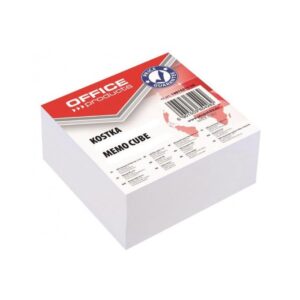 Lapeliai užrašams OFFICE PRODUCTS, 85 x 85 mm, kubas, neklijuoti, 400 l, balta sp. - Image 1