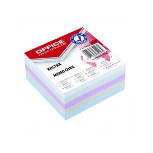 Lapeliai užrašams OFFICE PRODUCTS, 85 x 85 mm, kubas, neklijuoti, 400 l, spalvoti - Image 1