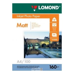 Fotopopierius LOMOND Matt 160 g/m2 A4, 100 l
