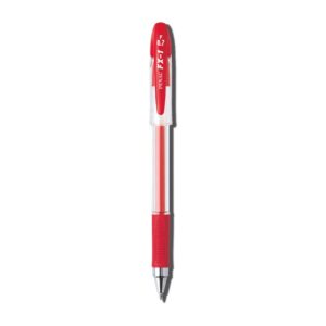 Gelinis rašiklis PENAC FX-1, 0,7 mm, su kamšteliu, raudonas