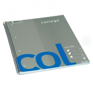 Sąsiuvinis A4+ BANTEX COLLEGE su spirale šone, 70 l., langeliais - Image 1