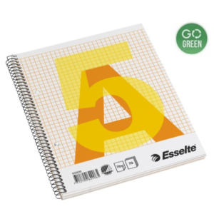 Sąsiuvinis A5 ESSELTE su spirale šone, 70 l., langeliais - Image 1