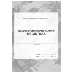 Išrašomų PVM sąskaitų faktūrų registras, A4, 36 l. - Image 1