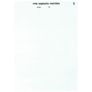 PVM sąskaita - faktūra A4 - Image 1
