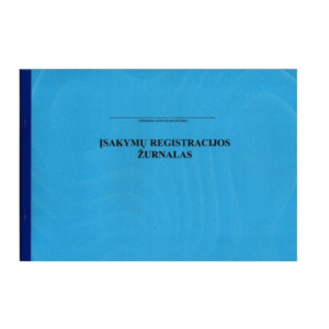 Įsakymų registravimo žurnalas - Image 1