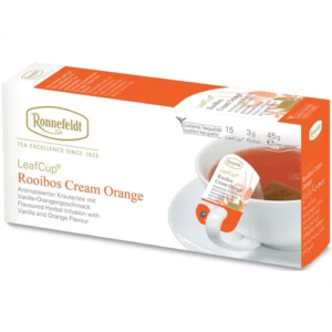 Arbata žolelių RONNEFELD LeafCup Rooibos Cream Orange, 15 pak. - Image 1