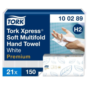 Popierinis rankšluostis servetėlėmis Tork Premium Interfold Soft H2, 2 sl.