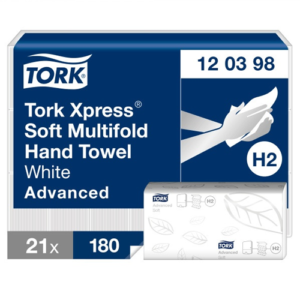 Popierinis rankšluostis servetėlėmis Tork Advanced Interfold Soft H2, 2 sl. - Image 1