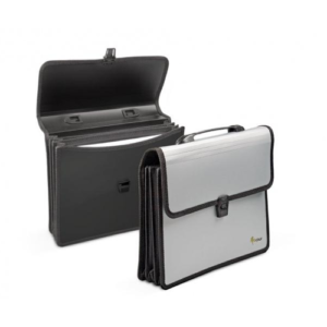 Rankinė FORPUS A4, 3 skyriais, plastikinė juoda - Image 1