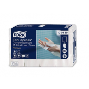 Popierinis rankšluostis servetėlėmis Tork Xpress Compressed Soft Multifold H2, 2 sl. - Image 1