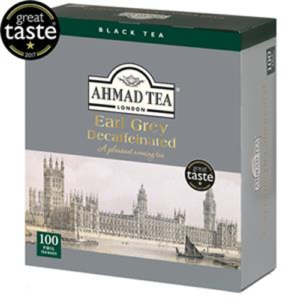 Arbata juodoji AHMAD EARL GREY DECAFFEINATED, 100 pak.