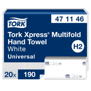 Popierinis rankšluostis servetėlėmis Tork Xpress Multifold Mini Jumbo H2, 2 sl. - Image 1