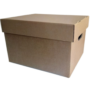 Dėžė archyvinė B12R 395 x 325 x 300 mm, ruda