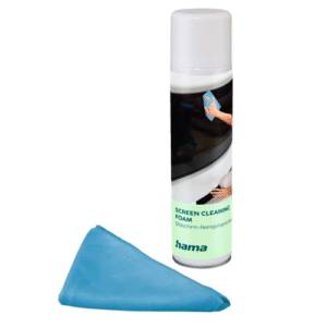 Rinkinys ekranų valymui HAMA, purškiamos putos 400 ml + mikrofibros servetėlė 20 x 20 cm