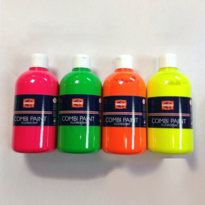 Dažai Combi Neon COLORONA, 4 vnt. x 500 ml