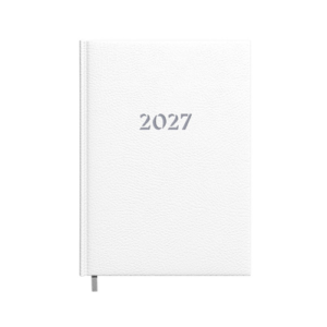 Darbo knyga - kalendorius TIMER 2027 m, A5, minkštas viršelis, balta sp.