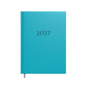 Darbo knyga - kalendorius TIMER 2027 m, A5, minkštas viršelis, turkio sp.
